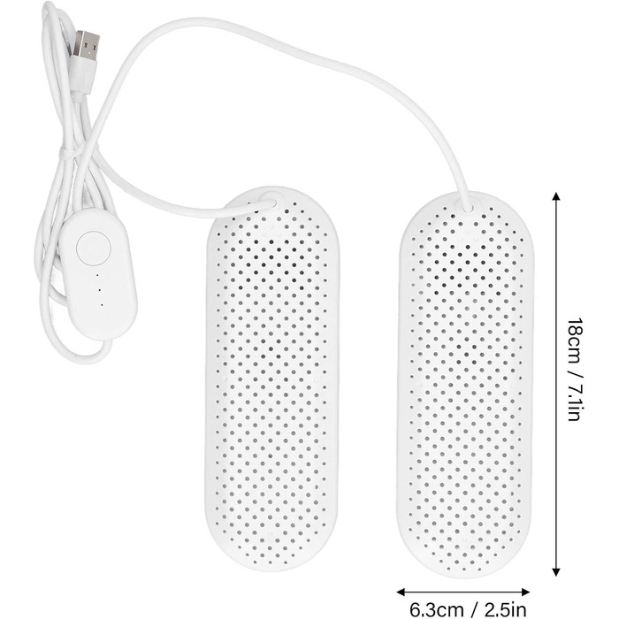 Побутова сушарка для взуття, ABS кераміка, інтерфейс USB, сушарка для взуття для дорослих, дезодорація, сушка, домашня функція хронометражу (білий)