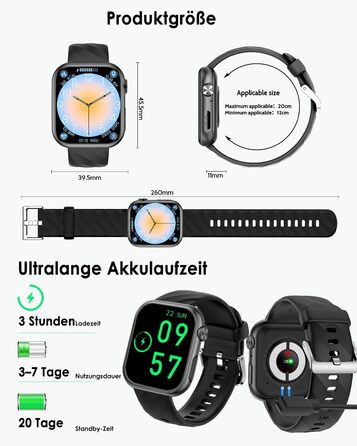 Новий смарт-годинник з ЕКГHRV/ІМТ/сечовою кислотою для чоловіків і жінок, 1,97-дюймовий AMOLED годинник для здоров&39я з Bluetooth-дзвінками, 24-годинний монітор серцевого ритму/сну/кров&39яного тиску/екстрений виклик SOS, фітнес-годинник для Android/iOS 