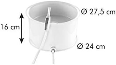 Парова соковижималка для фруктів та овочів Della Casa, пластик, біла, 28.4 x 16.9 x 28 см, 895250