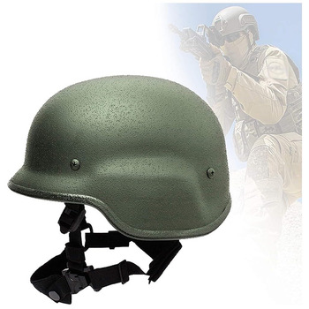 Куленепробивний шолом M88, військовий шолом із рівнем захисту 2, високоякісний сталевий матеріал, шкіряний потовий ремінець для військових навчальних та бойових пейнтбольних шоломів