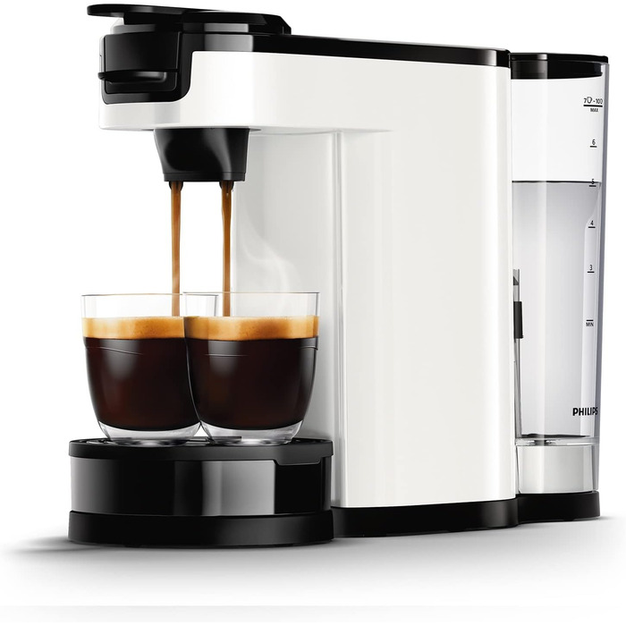 Кавоварка Philips Senseo Switch з фільтром і капсулами, технологія приготування 2-в-1, ємність для води 1 л, 7 чашок за один раз,