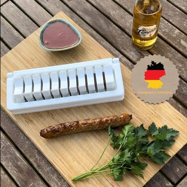 Слайсер Currywurst для дому швидкі та навіть скибочки ковбаси Міцні з'єднання гострі леза Нарізка ковбаси