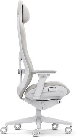 Геймерське крісло Fractal Design Refine Fabric Light - iF Design Award 2025 - Ергономічне офісне крісло з 4D-регульованими підлокітниками, високою спинкою, поперековою подушкою та преміальною тканиною Light Fabric