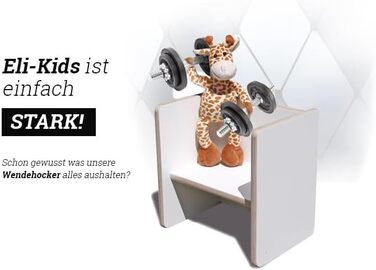 Двосторонній табурет - білий 2 кріплення 2-й вибір Стілець Монтессорі Дитяча лавка Дитяча лавка Табурет зроблений майстрами білий