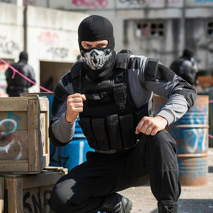 Балаклава CoolChange з черепом Мотоциклетна маска для фанатів COD Чорна