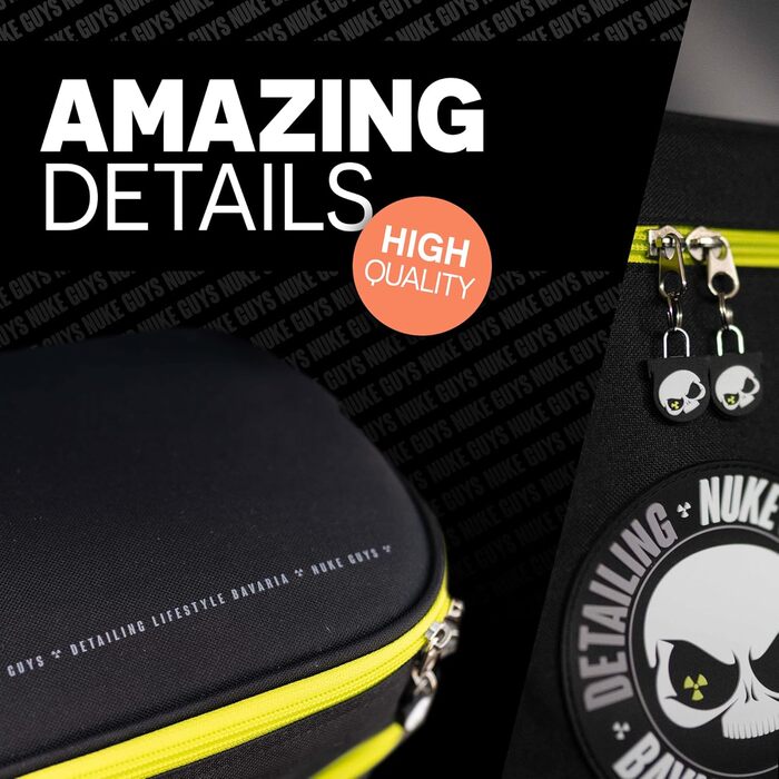 Сумка для автохімії Nuke Guys Мала Зручна сумка для багажника з липучкою для надійної фіксації Органайзер для зберігання засобів догляду за автомобілем Автомобільна сумка в багажник, мала
