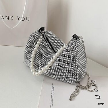 Клатч жіноча вечірня сумочка маленька блискуча сумочка елегантний весільний весільний клатч перлове намисто вечірні сумочки маленькі золоті срібні