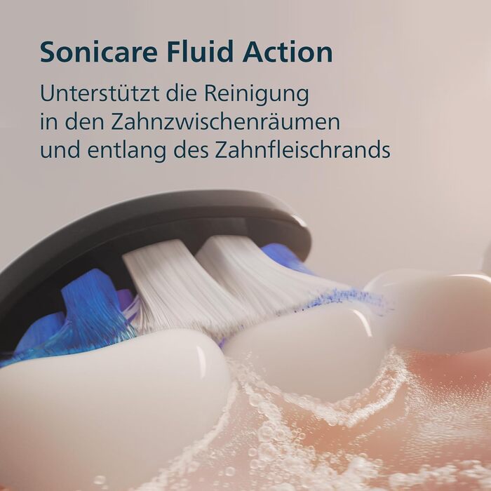 Електрична зубна щітка технологія нового покоління, датчик тиску, 6 режимів чищення, SmartTimer, BrushPacer, до 21 дня роботи від одного заряду, дорожній кейс, чорний колір, HX7401/12, 6100