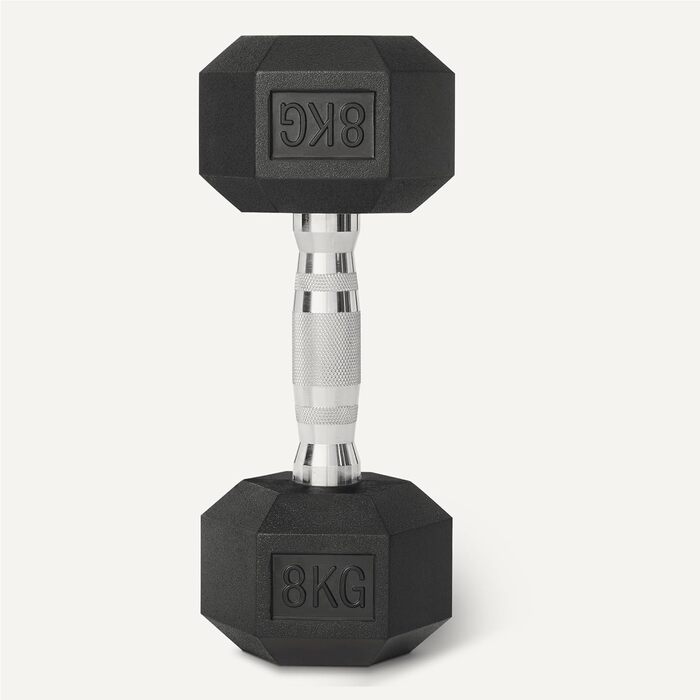 Набір шестигранних гантелей у гумовому корпусі Storeo Basics 8 кг