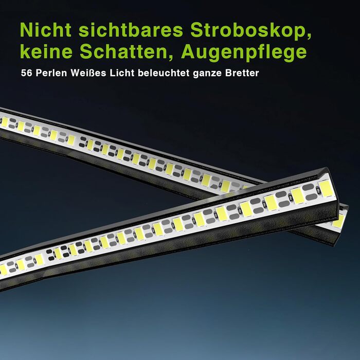 Світлодіодне освітлення для мішні для дартсу STASUN, складна система освітлення всієї дошки, професійний аксесуар для дартсу з регульованим кутом та яскравістю, без бічних відблисків TOR 120
