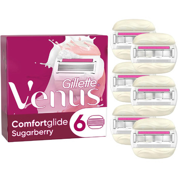 Леза для бритви Gillette Venus Comfortglide Sugarberry жіночі, 6 змінних лез для жіночих бритв з 5-кратним лезом Alt 6 шт. (1 упаковка)