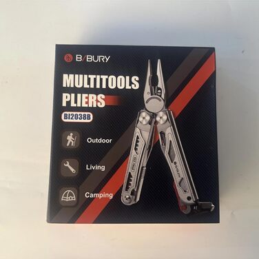 Багатофункціональні плоскогубці BIBURY з кременем та розбивачем скла, складні мультиінструменти для чоловіків ідеальний подарунок,