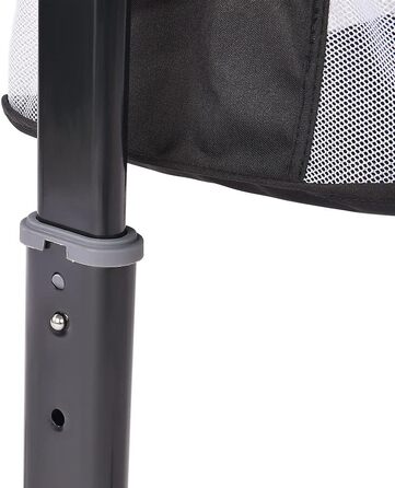 Дитяча колиска LANTUS, люлька, дорожнє ліжечко, складне дитяче ліжечко, бічне ліжко, колиска-гойдалка з функцією гойдання, включаючи москітну сітку, матрац та сумку (92 * 58 * 70-90 см (чорна))