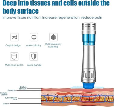 Аппарат ударно-хвильової терапії AMZCOM для розслаблення мязів та знеболювання хронічного болю