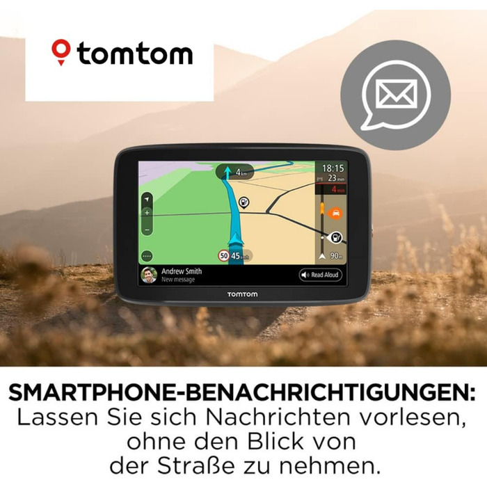 Навігаційний пристрій TomTom GO Basic (5 дюймів, уникнення заторів завдяки TomTom Traffic, оновлення карт Європи, оновлення через WiFi) GO BASIC 5&39 EU45 T Black 5 дюймів Single