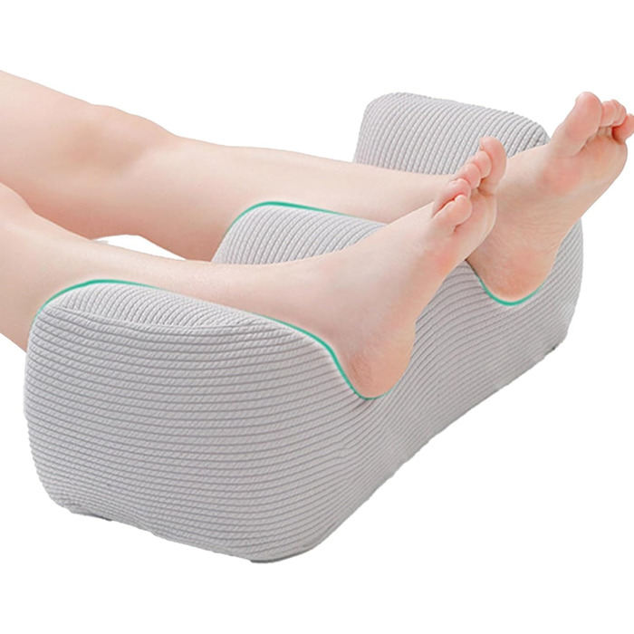 Подушка з піни з ефектом пам&39яті у формі пагорба подушка для підняття ніг, подушка для підняття щиколотки Зручний клин для стопи та гомілки, ортопедична підтримка після операції, терапія сну та відпочинку, сірий