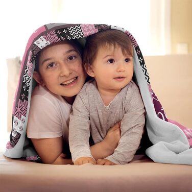 Подарунки для дівчини, плед для обіймів, подарунки для найкращої подруги, подарунок дівчині на день народження, подарунки для жінок, дівчини, сестри, мами на Різдво, день народження, рожевий подарунковий плед для обіймів 200x150 см