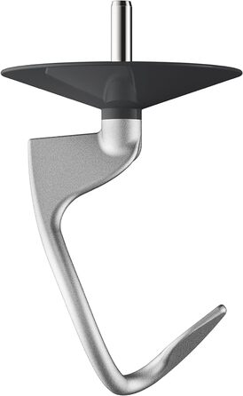 Гачок для тіста Kenwood з алюмінію KAT53.000CA, аксесуари для кухонних комбайнів Kenwood, гачок для змішування, підходить для всіх кухонних комбайнів Chef, можна мити в посудомийній машині, алюміній, срібло