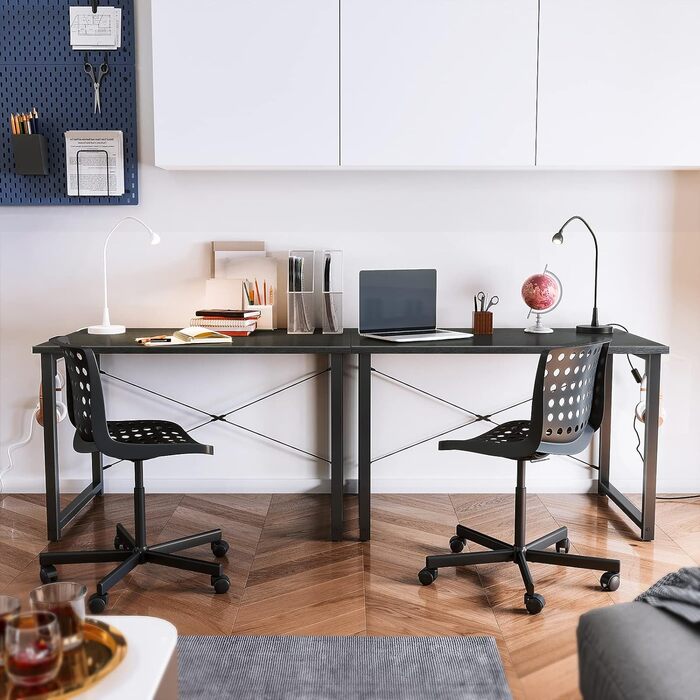 Комп'ютерний стіл офісний стіл з тримачем для навушників і сумкою для зберігання, невеликий стіл для навчання дерев'яний стіл для