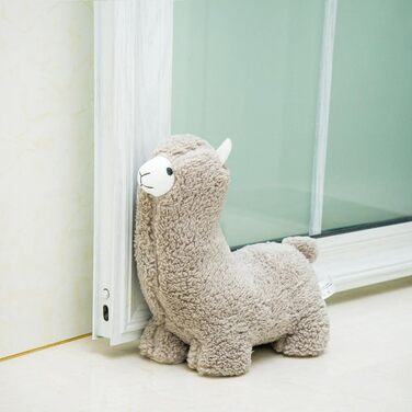 Мила дверна заглушка Декоративна дверна заглушка для дому та офісу, альпака зважена міжкімнатні двері заглушка тканинна наповнена