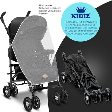 Коляска City-Pro Buggy Дитяча коляска Складна прогулянкова коляска Спортивна коляска Складається на 360 6-дюймові колеса В комплек