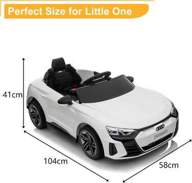 Дитячий електромобіль LEADZM з музикою, клаксоном і фарами, дитячий електромобіль на 12 В з пультом дистанційного керування 2.4G,