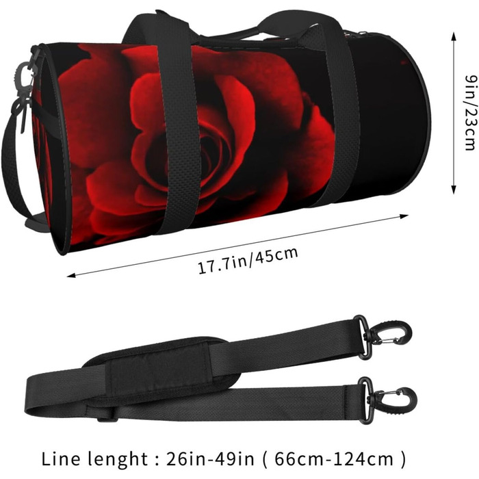 Біла Тигриця Містка дорожня сумка для подорожей, легка та довговічна, ідеальний подарунок для походів, відпустки, ділових поїздок та іншого, колір червона троянда, універсальний розмір