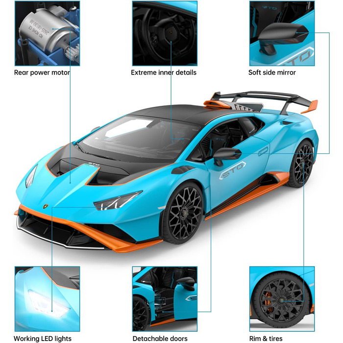 Масштаб 2.4 Ghz Lamborghini Huracan STO Радіокерована іграшка R/C Модель автомобіля, 1/14