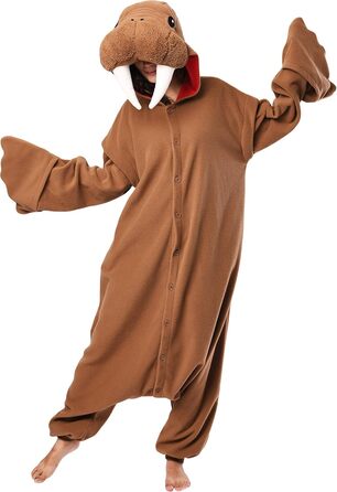 Кігурумі Морж, синтетичний матеріал, коричневий XL