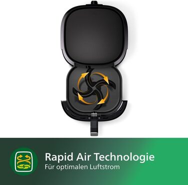 Мультипіч Philips HD9280/90 XL Essential (фритюрниця, 2000 Вт, ємність 1200 г, цифровий дисплей, підключення до Wi-Fi) чорний