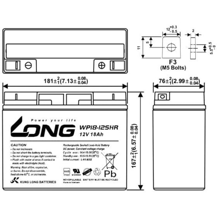 Акумуляторна батарея, сумісна з ДБЖ APC SMT1500I RBC7 RBC 7 Змінна батарея VD AGM