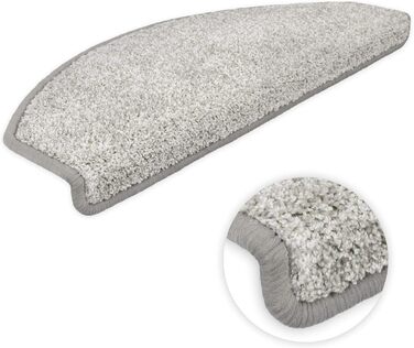 Килимки Kettelservice-Metzker Steps Ventura напівкруглі одинарні та SparSet світло-сірі 15 шт.