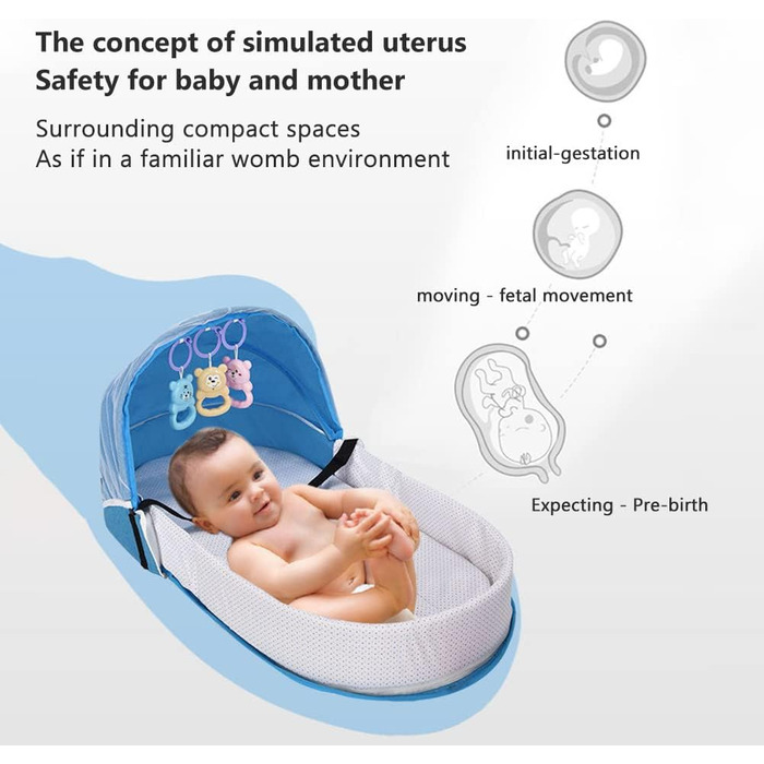 Дитяче ліжечко-переноска, дитяче ліжечко-переноска, портативне дитяче ліжечко-переноска, сумка для сповивання дитячого ліжечка, складне дитяче ліжечко 2 в 1 з москітною сіткою, дорожнє ліжечко, дитячий шезлонг, для малюків, зелений