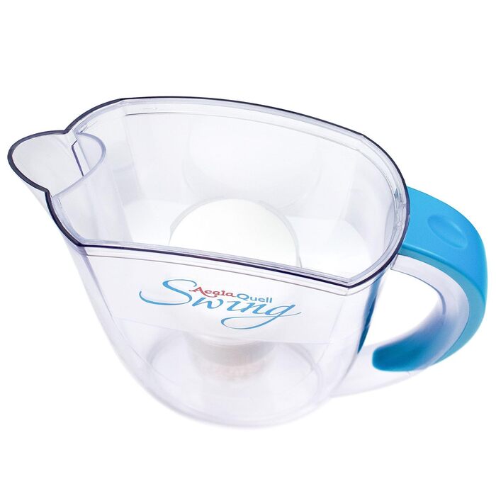 Фільтр для води AcalaQuell Swing світло-блакитний Фільтр для води з активованим вугіллям Найвища продуктивність фільтра - багатошаровий Без BPA та BPB ReNaWa - Технологія Створює смачну, корисну воду