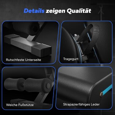 Складана силова лава MERACH, вантажопідйомність 450 кг, багатофункціональна тренувальна лава з 72 положеннями регулювання, регульований кут нахилу для тренувань усього тіла, домашня фітнес-лава, чорна