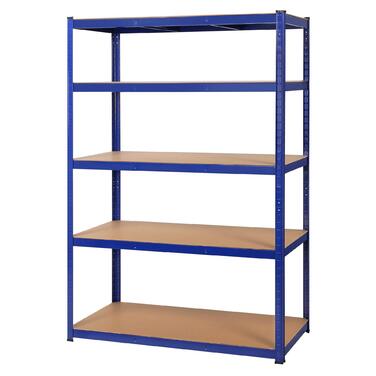 Полиця для зберігання Yaheetech 180 x 120 x 60 см, полиця для підвалу, безболтова полиця, полиця для майстерні, надміцна полиця, металева полиця, гаражна полиця, вантажопідйомність до 875 кг