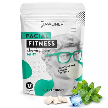 Жувальна гумка для тренування щелепи Jawliner®Hard Fitness Gum (м'ята)