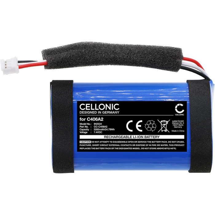 Гучномовець, сумісний з Marshall Emberton II, Emberton (3350 мАг, 7,4 В) Заміна C406A2