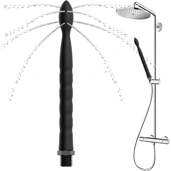 Силіконовий анальний ирригатор Sadodo, 24 см, 8 насадок