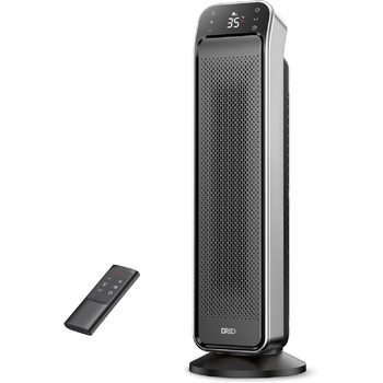 Енергозберігаючий безшумний керамічний обігрівач Dreo 2000 Вт з пультом дистанційного керування та термостатом, 25-дюймовий, 3-реж