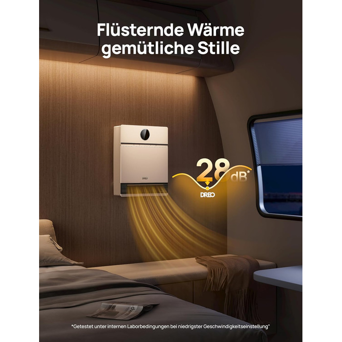 Розумний настінний конвектор Dreo, вихід вентилятора 30, 2000 Вт, регульований термостат, пульт дистанційного керування, тижневий таймер, простий у встановленні внутрішній обігрівач, сумісний з Alexa, білий