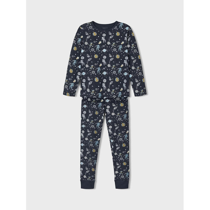 Комплект піжам для хлопчика NAME IT, принт 134-140, темно-сапфіровий