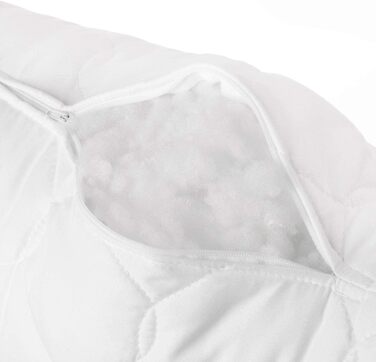 Подушка Medicate з мікрофібри від алергії 80x80 см - Гіпоалергенна подушка з наповнювачем з порожнистих волокнистих кульок - Подушка 80x80 см - Можна прати при температурі до 95 градусів, зроблено в Німеччині, 80 x 80 см