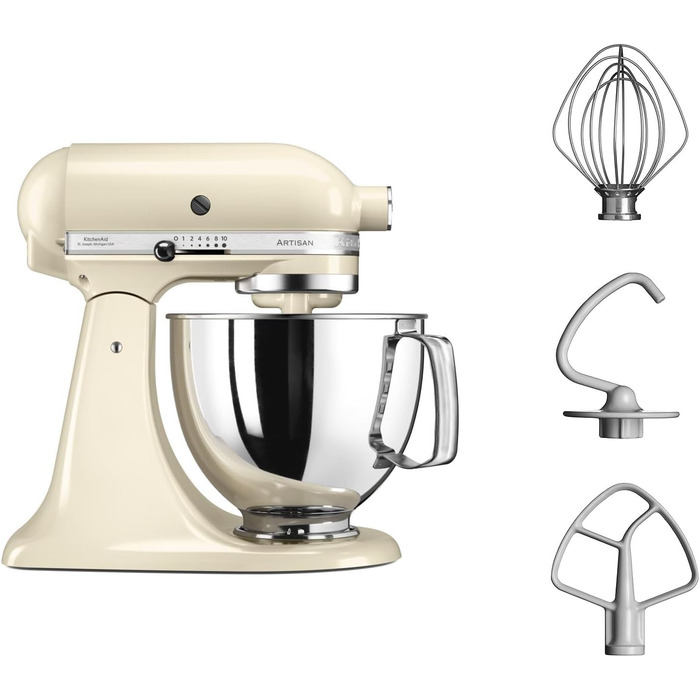 Кухонна машина KitchenAid Artisan 4,7 л, колір Crme