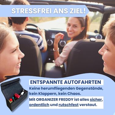 Організатор для багажника Freddy Складаний та надзвичайно міцний, нековзний на липучках - Практичні автомобільні гаджети та автоак