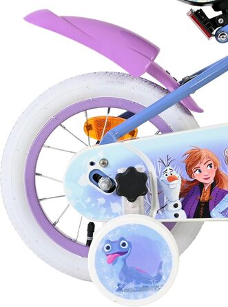 Дитячий велосипед Volare Frozen 12 дюймів для дітей, з додатковими колесами