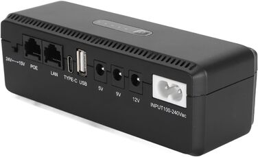 Міні ДБЖ резервний акумулятор, 10400 MAh Міні ДБЖ для роутера, 5 В, 9 В, 12 В, 15 В, 24 В, джерело безперебійного живлення для кам