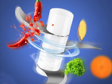 Подрібнювач з підключенням USB, міні кухонний комбайн, ємність 250 мл, потужність 3,7 В, 3 леза з нержавіючої сталі, акумуляторна