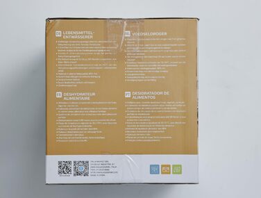 Дегідратор, дегідратор з регулятором температури, 240 Вт, 35-70 C, таймер на 99 годин, 5 вставок, дегідратор з нержавіючої сталі для м'яса, фруктів, овочів, дегідратор - без BPA