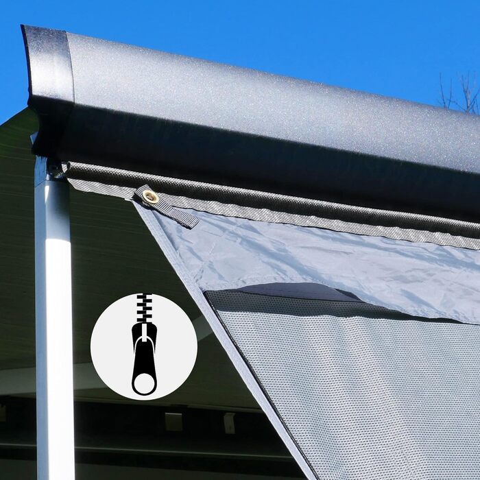 Х 2 м - передня стінка для тенту захищає від сонця, вітру та дощу, 2,4